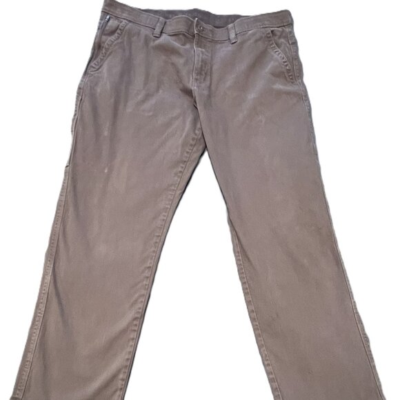 Weatherproof Adventure Pants, Men's 40x32, Color Cedar, Solid, Cargo Pockets - Picture 1 of 13